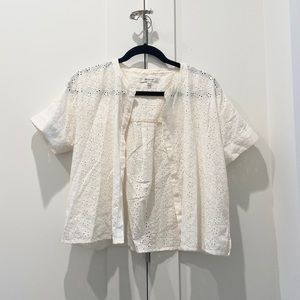madewell floral button up shirt